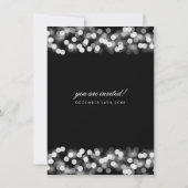 Invitation Mariage élégant Renouveau Vow Renouveau Silver Hol (Dos)