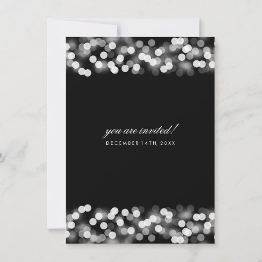 Invitation Mariage élégant Renouveau Vow Renouveau Silver Hol (Dos)