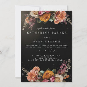 Invitation Mariage Élégant Rose