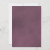 Invitation Mariage Élégant Rose Dusty Mauve, Long-Stemmed (Dos)