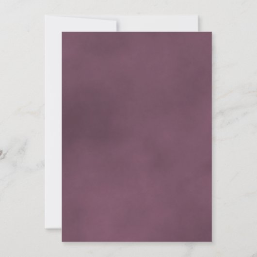 Invitation Mariage Élégant Rose Dusty Mauve, Long-Stemmed (Dos)