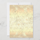 Invitation Mariage Élégant Rose Gold (Dos)