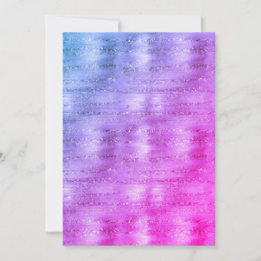 Invitation Mariage élégant, rose vif, violet à motifs multipl (Dos)