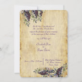 Invitation Mariage Élégant, Rustique Campagnard, de Vignoble (Devant)