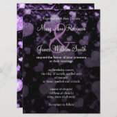 Invitation Mariage Élégant Sauvez La Date Parties scintillant (Devant / Derrière)
