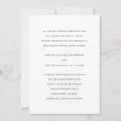 Invitation Mariage Élégant Simple (Devant)