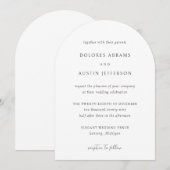 Invitation Mariage Élégant Simple Classique (Devant / Derrière)