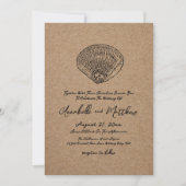 Invitation Mariage Élégant sur la Plage (Devant)
