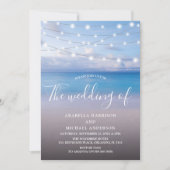 Invitation Mariage élégant sur la plage (Devant)