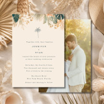 Mariage Elégant sur la Plage de Palmiers Tropicaux