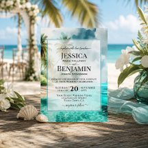 Mariage élégant sur une plage tropicale côtière à 