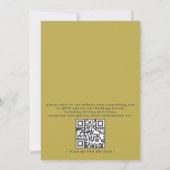 Invitation Mariage élégant tropical floral vibrant avec QR Co (Dos)