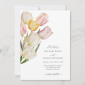 Invitation Mariage Élégant Tulipe (Devant)