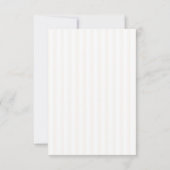 Invitation Mariage élégant typographie moderne minimal rayé (Dos)