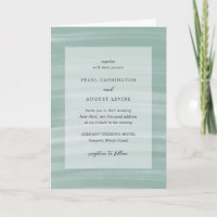 Mariage Élégant Vert Assourdi Chic Côté Mer