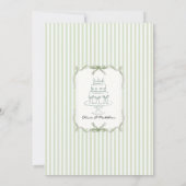 Invitation Mariage Élégant Vert Sauge (Dos)