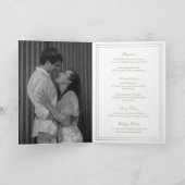 Invitation Mariage Élégant Vert Sauge Classique (Intérieur)
