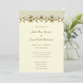 Invitation Mariage élégant vintage (Debout devant)