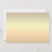 Invitation Mariage Élégant Vintage Noir Or (Dos)