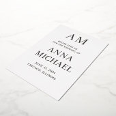 Invitation Mariage Élégante Minimaliste - Luxury S (Rotation)