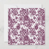 Invitation Mariage Élégante - Violet (Dos)