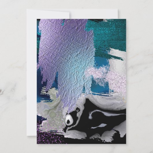 Invitation Mariage | Élégantes pinces argentées (Dos)