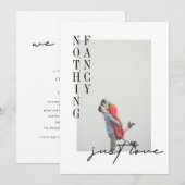 Invitation Mariage Élopé Simple Minimaliste Moderne (Devant / Derrière)