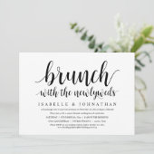 Invitation Mariage Elopement, Brunch avec les nouveaux mariés (Debout devant)