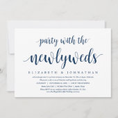 Invitation Mariage Elopement, fête avec les nouveaux mariés I (Devant)