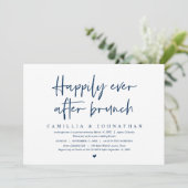 Invitation Mariage Elopement, Happy Ever après le brunch Invi (Debout devant)