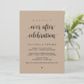 Invitation Mariage Elopement, Heureusement Jamais Après Céléb (Debout devant)