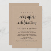 Invitation Mariage Elopement, Heureusement Jamais Après Céléb (Devant / Derrière)