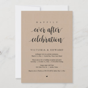 Invitation Mariage Elopement, Heureusement Jamais Après Céléb