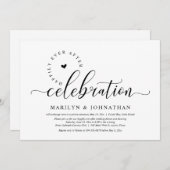 Invitation Mariage Elopement, Heureusement Jamais Après Céléb (Devant / Derrière)