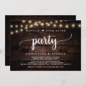 Invitation Mariage Elopement, Heureusement Jamais Après Fête (Devant / Derrière)