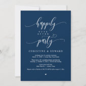 Invitation Mariage Elopement, Heureusement Jamais Après Fête  (Devant)