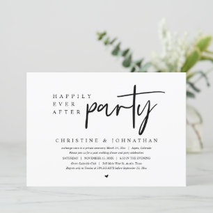 Invitation Mariage Elopement, Heureusement Jamais Après Fête 