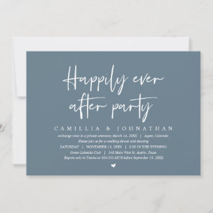 Invitation Mariage Elopement, Heureusement Jamais Après Fête