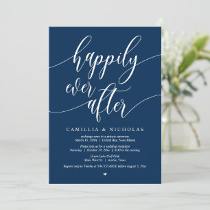 Invitation Mariage Elopement, Heureusement Jamais Après Fête 