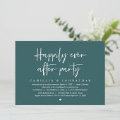 Invitation Mariage Elopement, Heureusement Jamais Après Fête  (Debout devant)