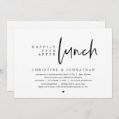 Invitation Mariage Elopement, Heureusement Jamais Après La Fê (Devant / Derrière)