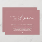 Invitation Mariage Elopement, Heureusement Jamais Après Le Dî (Devant / Derrière)