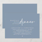 Invitation Mariage Elopement, Heureusement Jamais Après Le Dî (Devant / Derrière)