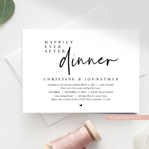 Invitation Mariage Elopement, Heureusement Jamais Après Le Dî