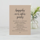 Invitation Mariage Elopement, Heureusement Jamais Après L'Inv (Debout devant)