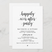 Invitation Mariage Elopement, Heureusement Jamais Après L'Inv (Devant / Derrière)