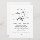 Invitation Mariage Elopement, Heureusement Jamais Après L'Inv (Devant / Derrière)