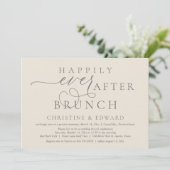 Invitation Mariage Elopement, Heureux Jamais Après Brunch (Debout devant)