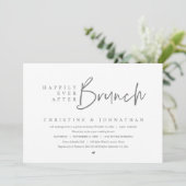 Invitation Mariage Elopement, Heureux Jamais Après Brunch (Debout devant)