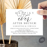 Invitation Mariage Elopement, Heureux Jamais Après Brunch<br><div class="desc">Annoncez avec élégance votre bonheur à chaque instant grâce à notre carte d'invitation à la célébration de l'élévation mariage, "Happily Ever After Brunch". Adaptée aux couples qui perpétuent leur histoire d'amour, cette invitation offre un équilibre parfait entre sophistication et charme, offrant le cadre d'un événement inoubliable. Doté d'un design contemporain...</div>